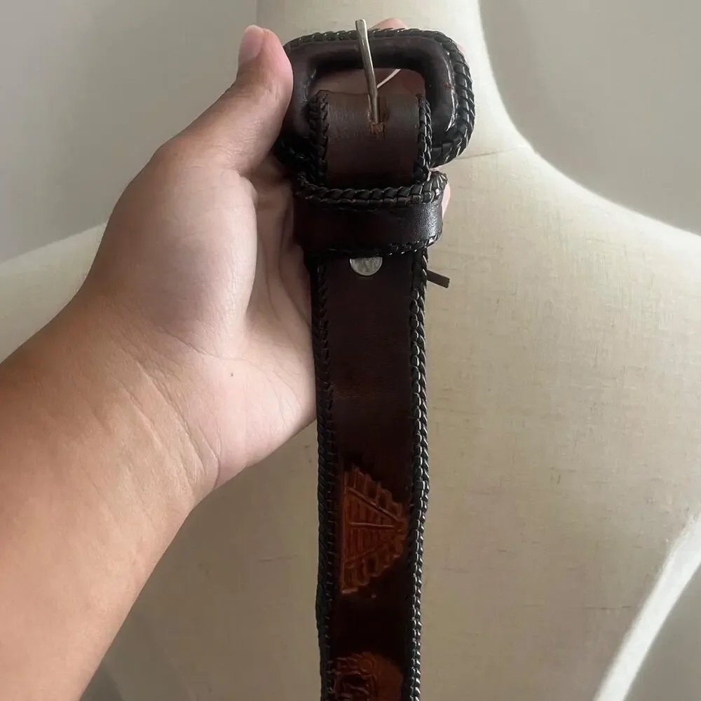 Guatemala leather belt size 38